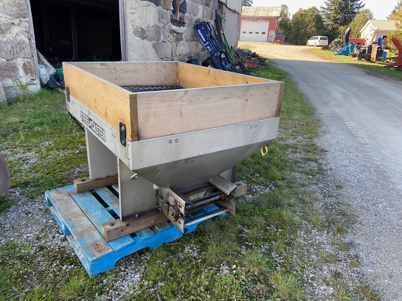 Chemical/Fertilizer Application  Fisher Steel Caster Salt Spreader - 42" x 54" Photo